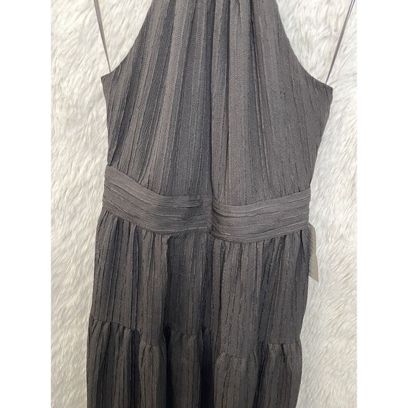 ASTR THE LABEL Halter Neck flowy Maxi teared Black Dress Size S $138 - Picture 2 of 10